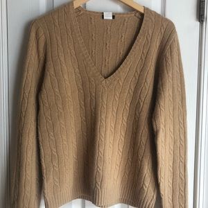 J. Crew v neck cable Sweater